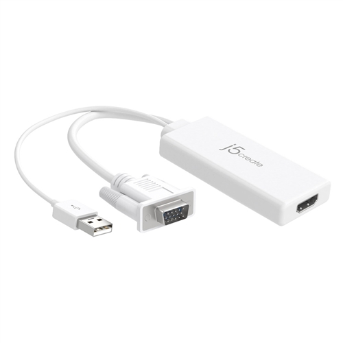 j5create JDA204 VGA to HDMI Video Audio Adapter