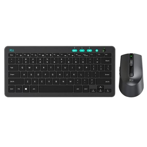 Riitek Wireless Keyboard and Mouse RKM709, 2.4Ghz Ultra-slim Wireless Keyboard and Mouse