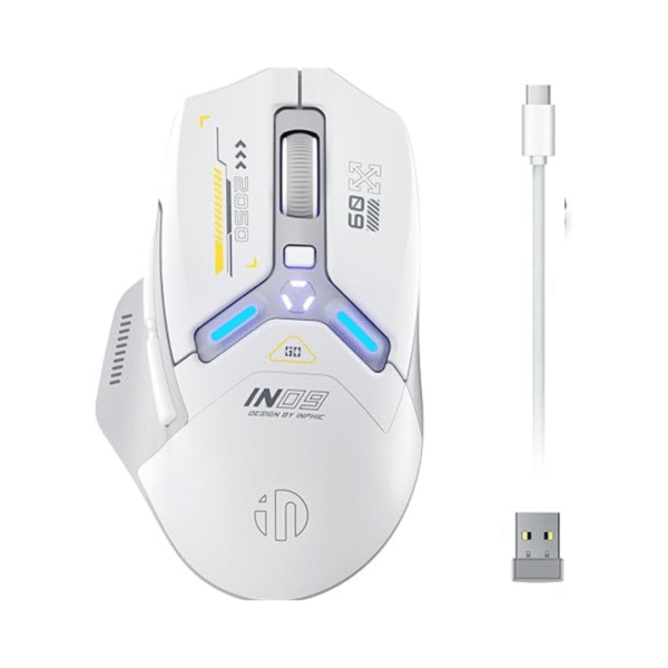 INPHIC IN9 Gaming Mouse – Tri-Mode, 10000 DPI, RGB