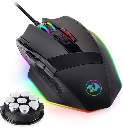 Redragon M801 RGB Gaming Mouse – 16K DPI, 9 Programmable Buttons