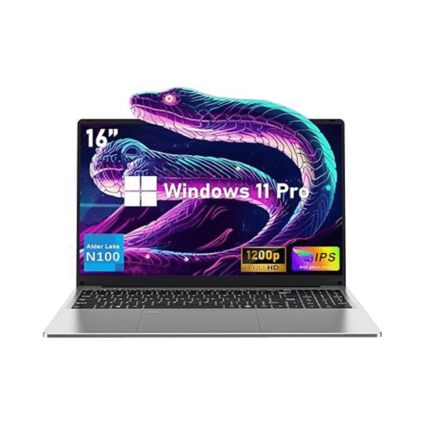 16" Gaming Laptop, N100, 16GB RAM, 1TB SSD, FHD, Win 11 Pro