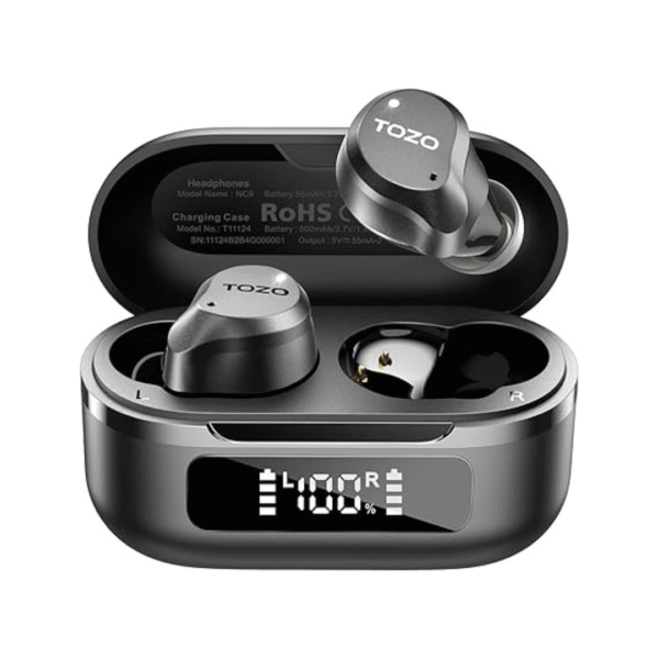 TOZO NC9 | ANC Earbuds, ENC Mics, 59H, IPX8