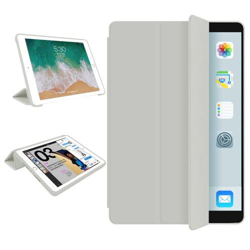 Smart Folio Case for iPad Pro 11 Inch 4th/3rd/2nd Generation (2022/2021/2020), Shockproof Soft Anti-Slip Rubber, Auto Sleep/Wake, Slim Trifold Stand Case for Kids Women (Grey)