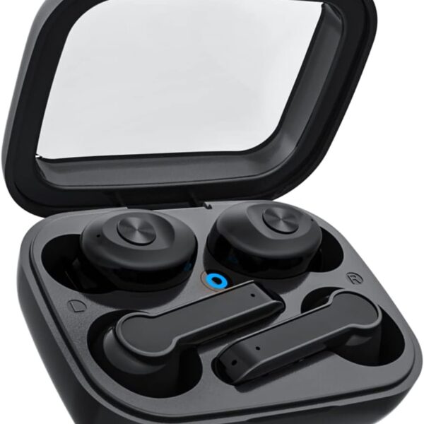 Two Pairs Of Dual Touch Wireless Audio Earphones, Suitable For Couples, With Ultra Long Battery Life, Stereo Sound Quality In The Ear, Low Latency And Low Noise, Transparent Charging