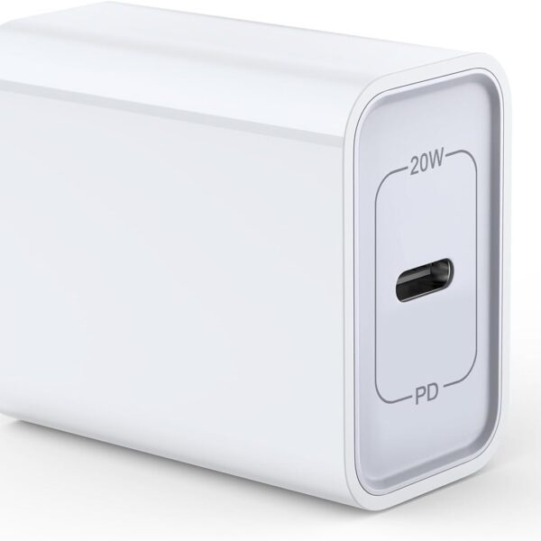 Fast USB C Wall Charger,20W PD Power Adapter Charging Block Compatible with iPhone 17 Pro Max 17 Pro Air 16 Plus 15 14 13 12 11,SE/X/XS,iPad Pro,Samsung Galaxy S24 A15 S23 S22 S21 S20 S10 S9 A11 A21