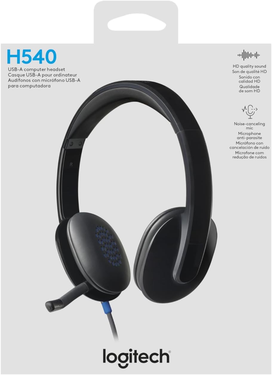 Logitech High-performance USB Headset H540 for Windows and Mac, Skype Certified - Image 3