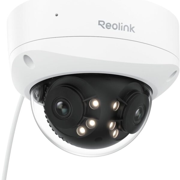 REOLINK Duo 3V PoE, 16MP UHD Dual-Lens PoE Security Camera with 180° Panoramic, Motion Track, Color Night Vision, Smart Detection, 2 Way Talk, IK10 Vandal-Proof, IP67 Weatherproof, No PT Supported
