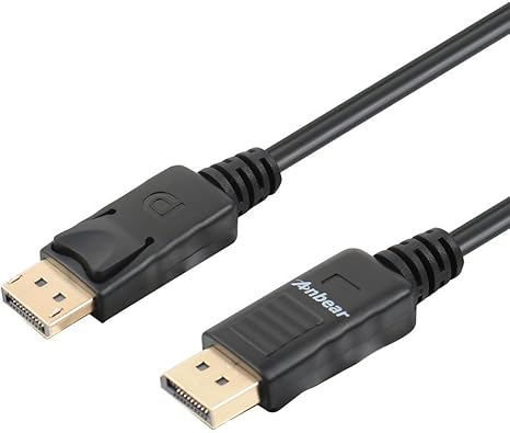 DisplayPort to Displayport Cable 6 Feet, Gold Plated Display Port to Display Port Cable 4K@60HZ Resolution(Male to Male) for DisplayPort Enabled Desktops and Laptops to Displays