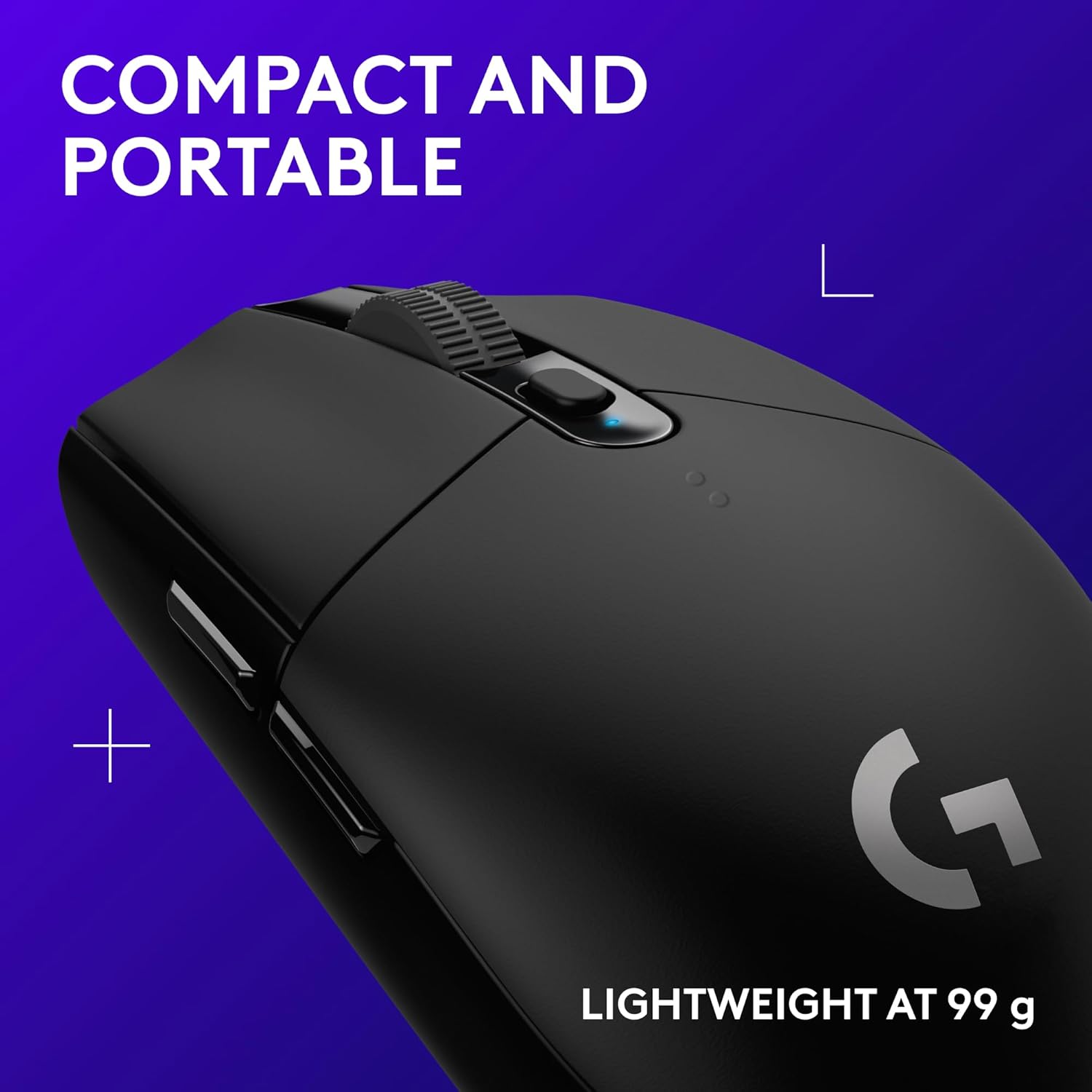 Logitech G305 LIGHTSPEED Wireless Gaming Mouse, Hero 12K Sensor, 12,000 DPI, Lightweight, 6 Programmable Buttons, 250h Battery Life, On-Board Memory, PC/Mac - Black - Image 5