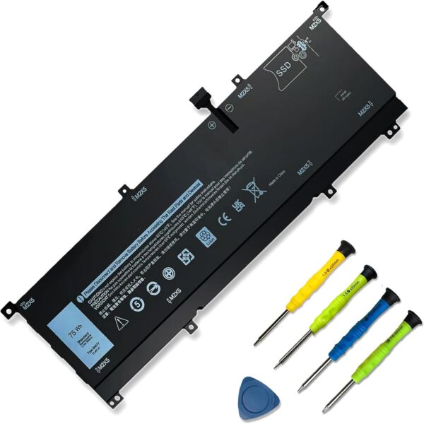 8N0T7 Laptop Battery Replacement for DELL XPS 15 9575 2-in-1 Precision 5530 2-in-1 Series15-9575-D2801TS D1805TS D2605TS D1605TS i5-8305G i7-8705G P73F P73F001 TMFYT 0TMFYT 08N0T7 75Wh
