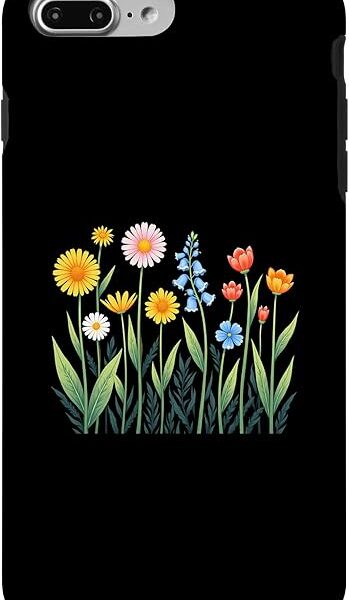 Tall Flower - Cheerful Bloom Design Case for iPhone 7 Plus/8 Plus