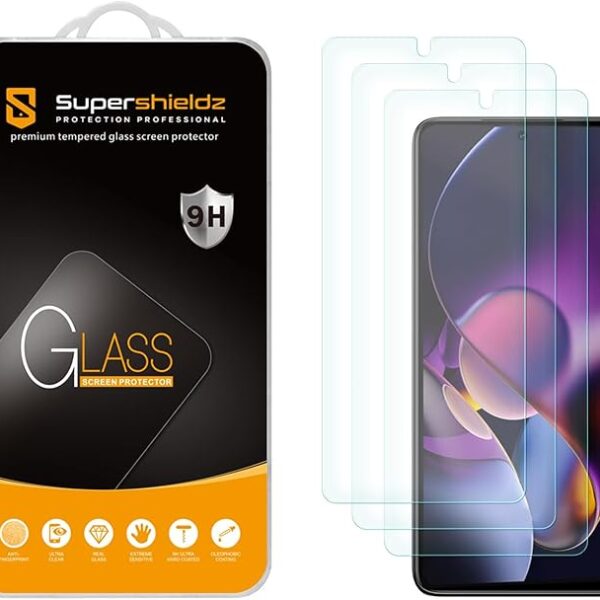 Supershieldz (3 Pack) Designed for Motorola Moto G Stylus 5G (2024) Tempered Glass Screen Protector, Anti Scratch, Bubble Free