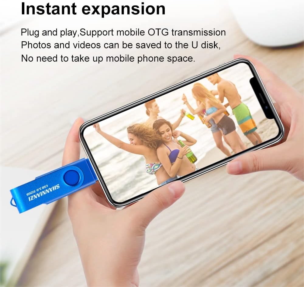 512GB USB Flash Drive Type-C 2 in 1 Dual 3.0 Waterproof High Speed Thumb Memory Stick for Storage Computers and Tablets - Image 6