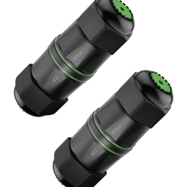 Waterproof rj45 Coupler Cat6, IP68 Waterproof Ethernet Coupler Female to Female, Gold-Plated and Shielded Outdoor Ethernet Coupler for CAT6/CAT5E/CAT5 Network Cables PoE, 2-Pack