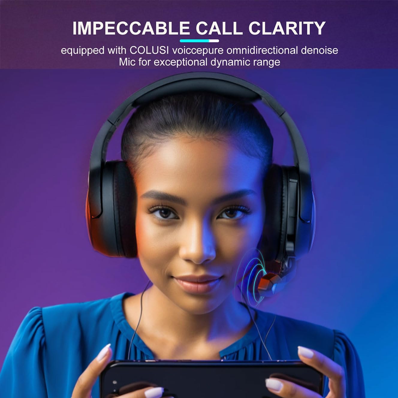 Gaming Headset for PS5 PS4 Xbox Controller, Wired Gaming Headphone with Microphone for PC Laptop Switch, Bass Sound, 3.5mm Jack, 50mm Driver - Image 4