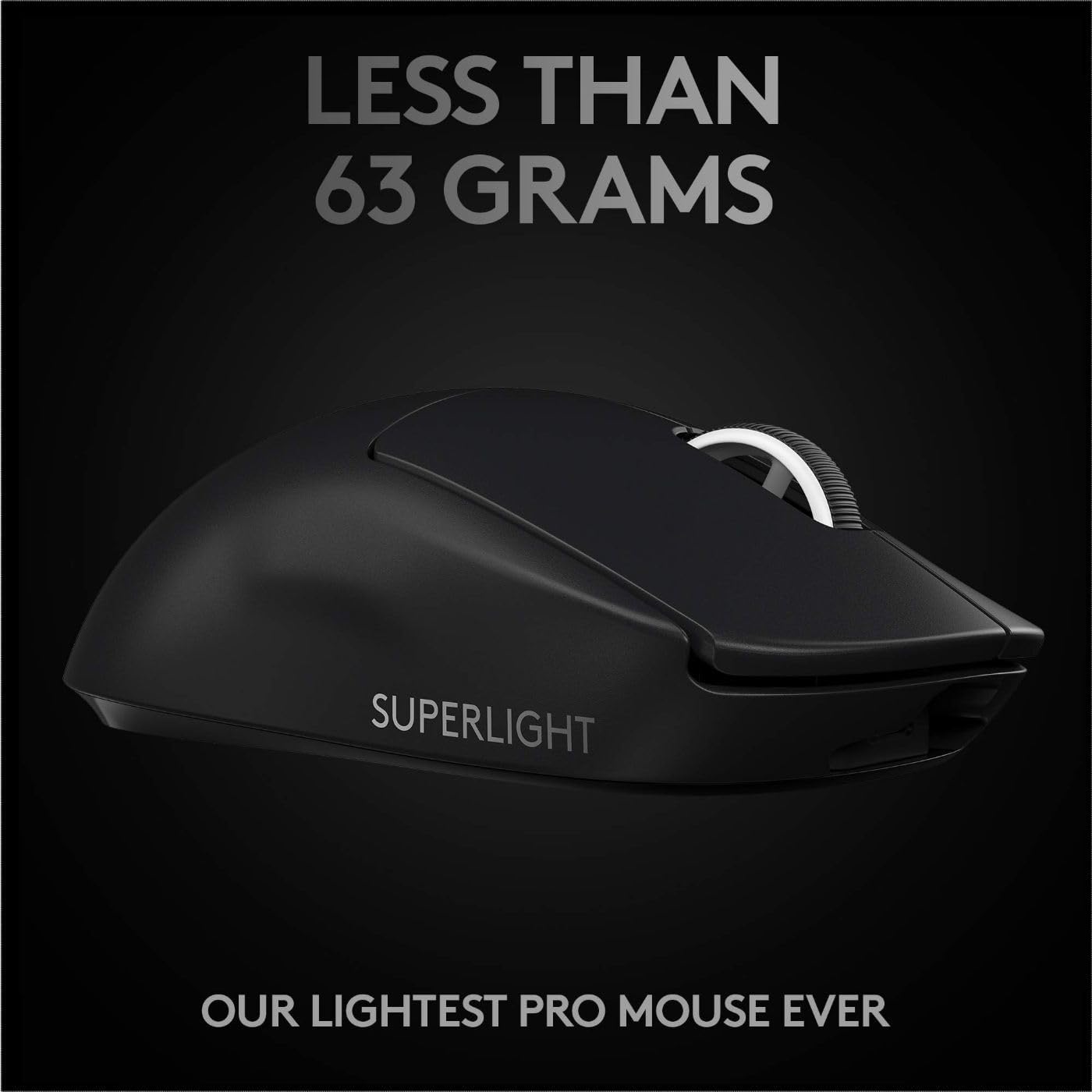 Logitech G PRO X SUPERLIGHT Wireless Gaming Mouse - Black - Image 4