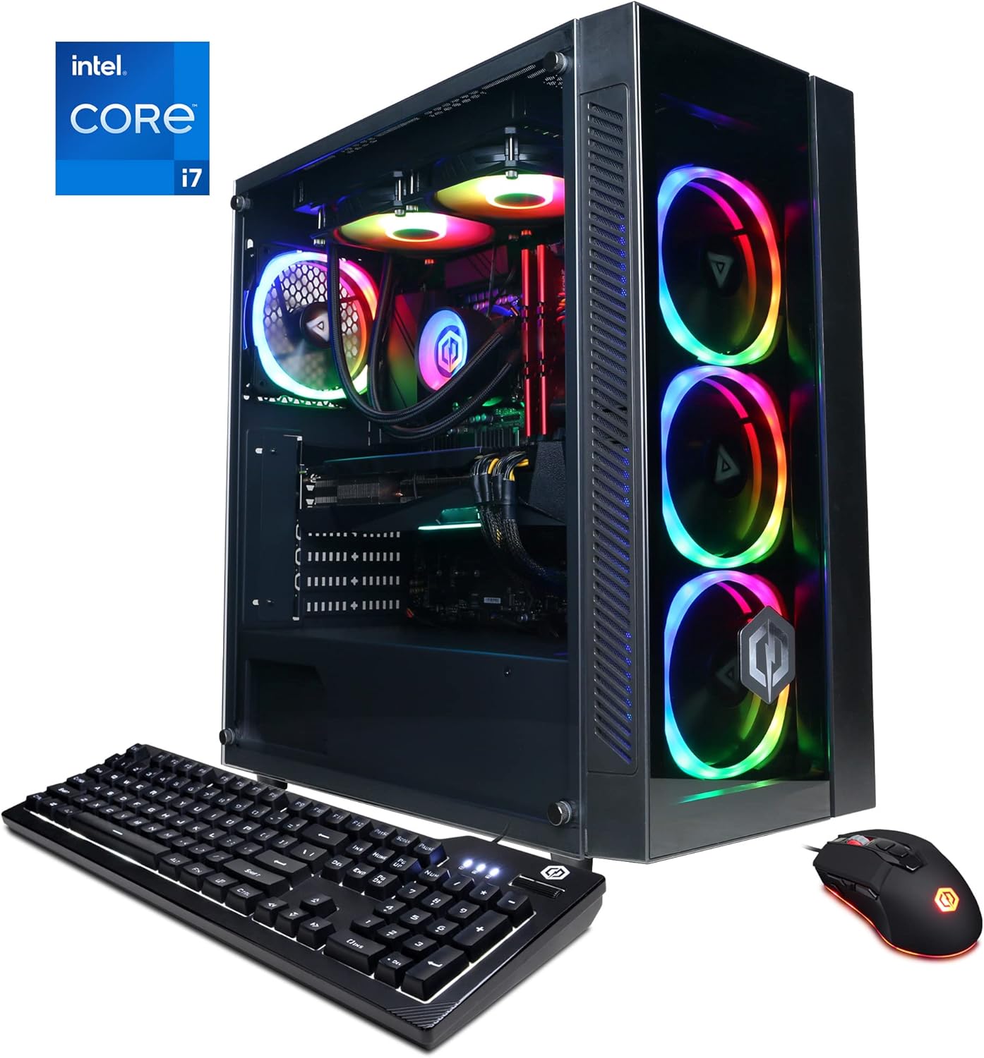 CYBERRPOWERPC Gamer Xtreme VR Gaming PC, Intel Core i7-12700KF 3.6GHz, GeForce RTX 3060 12GB, 16GB DDR4, 500GB PCI-E NVMe SSD, 2TB HDD, WiFi Ready & Win 11