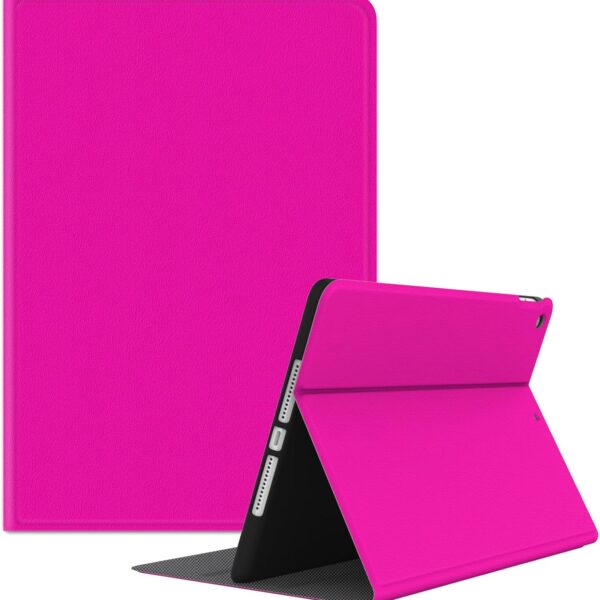 Case for iPad 6th/5th Generation 2018/2017, for iPad Air 2 2014 / Air 1 2013 9.7 inch, Multi-Angle Viewing Stand 9.7" Cover, Folio Auto Wake/Sleep iPad 6/5 Gen Case Cute (Pink)