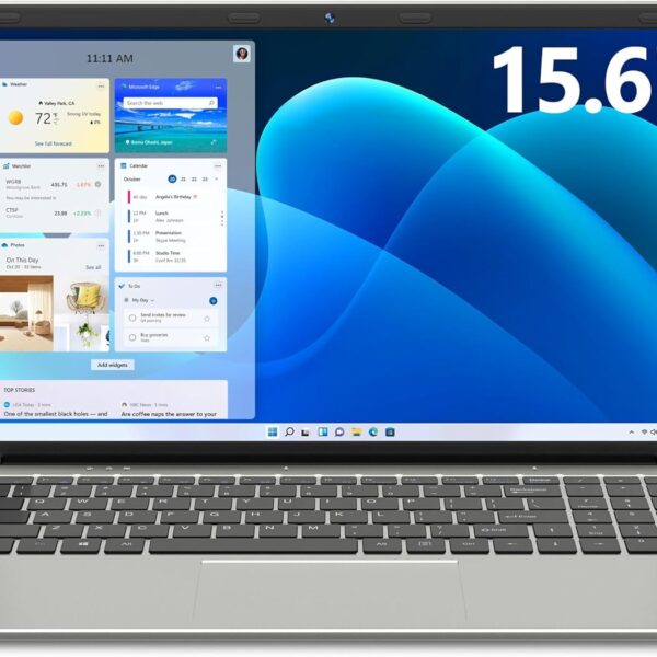 SGIN Laptop 15.6 Inch, 4GB DDR4 128GB SSD Laptops Computer with Intel Celeron Quad Core Processor, Intel UHD Graphics 600, Mini HDMI, Webcam, 2.4G/5GHz WiFi, 2*USB3.2, Bluetooth4.2