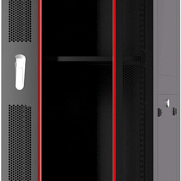 Sysracks Server Rack Network Cabinet Locking Deep Server Cabinet 32-Inch Depth Floor Network Rack on Wheels’ Portable Computer Cabinet (32U (24" w x32 d x67))
