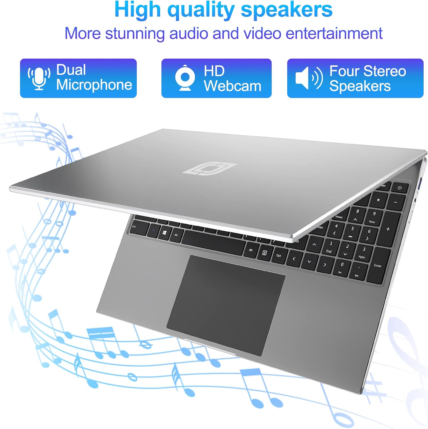 Jumper 16 Inch Laptop, 16GB RAM 512GB SSD, Quad-Core Celeron N5095, FHD IPS 1920x1200 Screen, Windows 11 Laptops Computer with Four Stereo Speakers, Numeric Keypad, USB3.0, 5G WiFi, Webcam. - Image 5