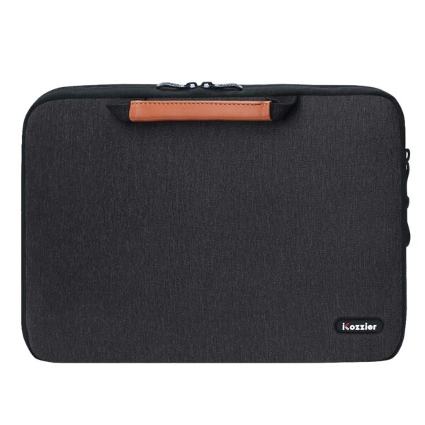 iCozzier 13-13.3 Inch Handle Electronic Accessories Strap Laptop Sleeve Case Bag Protective Bag for 13" MacBook Air/MacBook Pro/Pro Retina Cover-Black