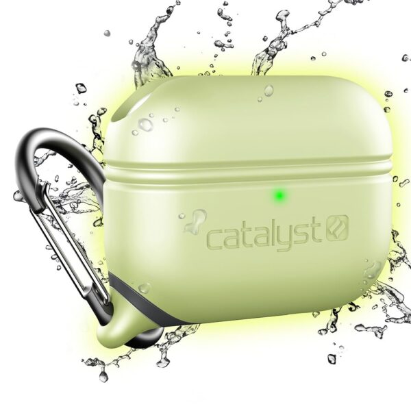 Catalyst Waterproof Case for AirPods Pro 2nd Generation and AirPods Pro 1st Generation - Wireless and USB-C Charging Compatible, One Piece Design, High Drop Protection Case with Carabiner