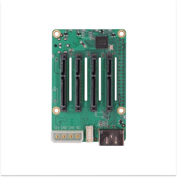Radxa Penta SATA HAT, Up to 5X SATA disks HAT for Raspberry Pi 5 and Rock Pi SBCs, Mini NAS Server, Single Board Computer