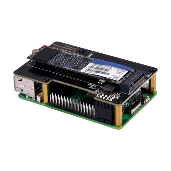 GeeekPi N04 M.2 NVMe to PCIe Adapter for Raspberry Pi 5, Support M.2 NVMe SSD 2230 2242 2260 2280