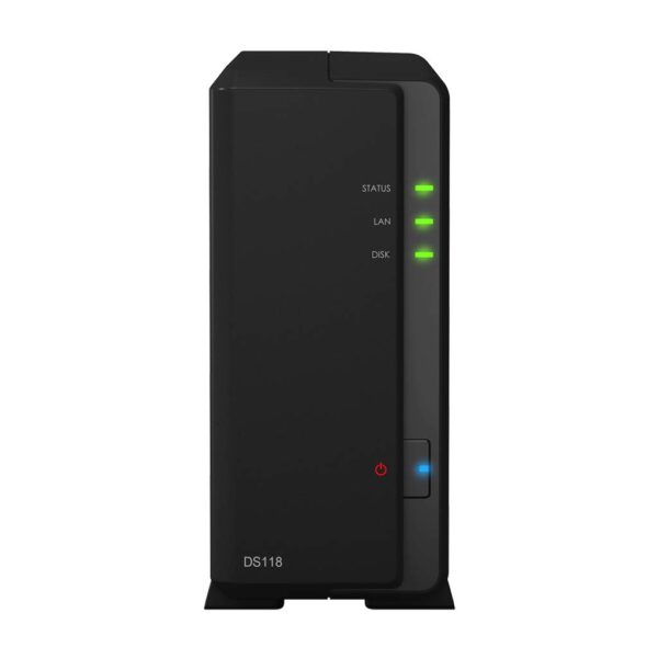 Synology DS118 Mini Desktop NAS Server, Realtek RTD1296 Quad-Core, 1GB DDR4 RAM, 1TB SSD, DSM Software