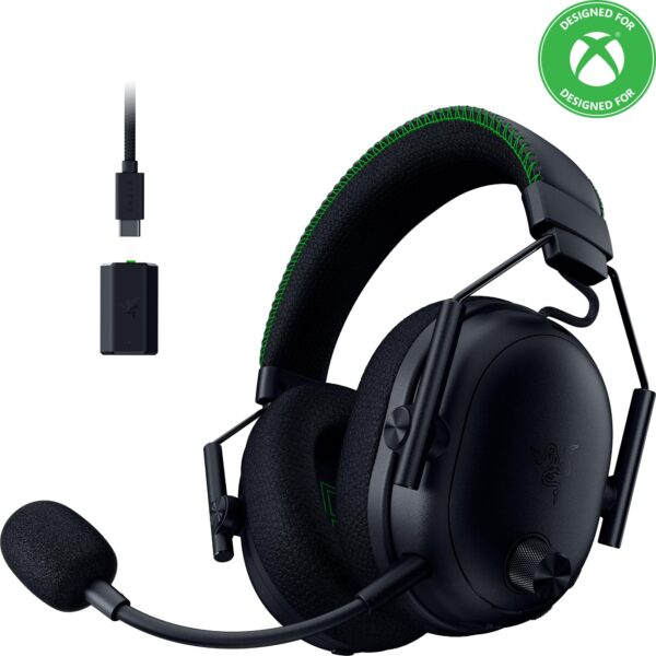 Razer BlackShark V3 Pro Wireless ANC Gaming Headset for Xbox: Full Band Mic - 50mm Drivers - 2.4 GHz, Bluetooth, USB, 3.5mm - Works with PC, Mac, PS5, Nintendo Switch - Long Battery Life - Black