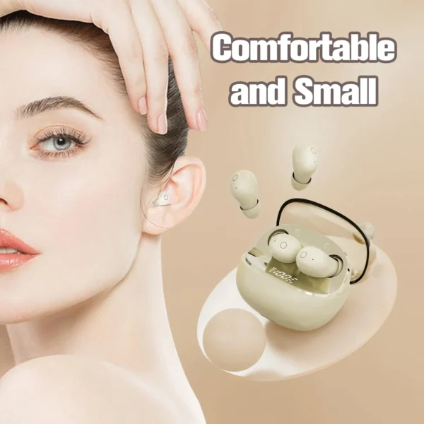 Mini Invisible Small Tiny Earbuds Wireless Bluetooth Ear Buds for Small Ears Canals Women Sleep Earbuds for Side Sleepers