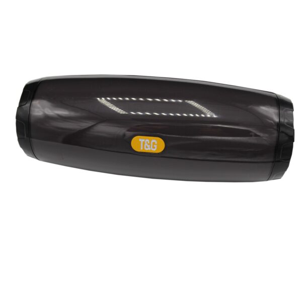 T&G Black Portable Bluetooth Speaker with LED Lights Bluetooth, USB, Aux Cord & TF Card Connectivity