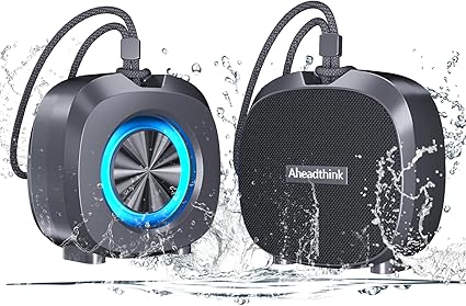 Bluetooth Speaker, Portable Wireless, IPX5 Waterproof Speaker, Bluetooth 5, RGB Color Lights, Loud Stereo Sound, Bass, TWS Pairing, Suitable for Party, Home, Outdoor Use for Long Time Playing.