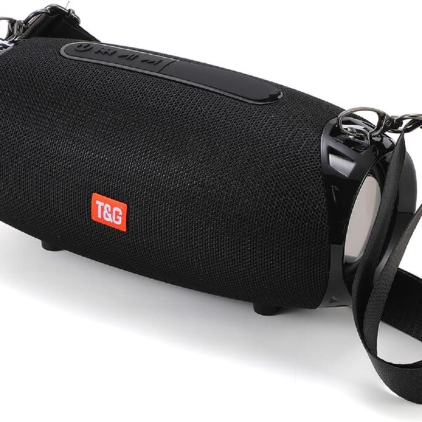 T&G Portable Bluetooth Speaker, 30W Wireless Dual Speakers with TWS Hi-Res Audio, Supports TF Card, USB Drive, Built-in Microphone, Lanyard for Outdoor, Party, Beach, Travel-TG534