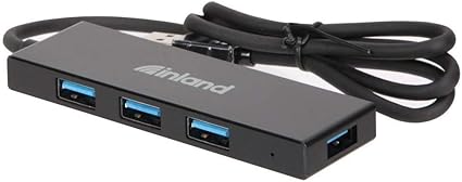 Inland 4 Port USB 3.2 Gen 1 Data Hub