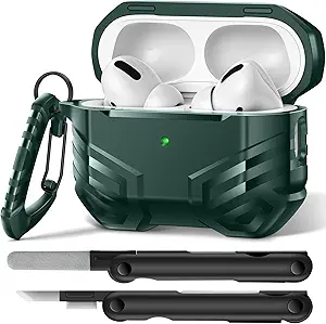 MOBOSI AirPods Pro Case (1st/2nd Gen), Military-Grade, MagSafe Compatible, Green