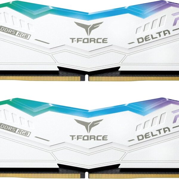 TeamGroup T-Create Expert 32GB Kit (2 x 16GB) DDR5-6000 PC5-48000 CL30 Dual Channel Desktop Memory Kit CTCWD532G6000HC30DC01 - White