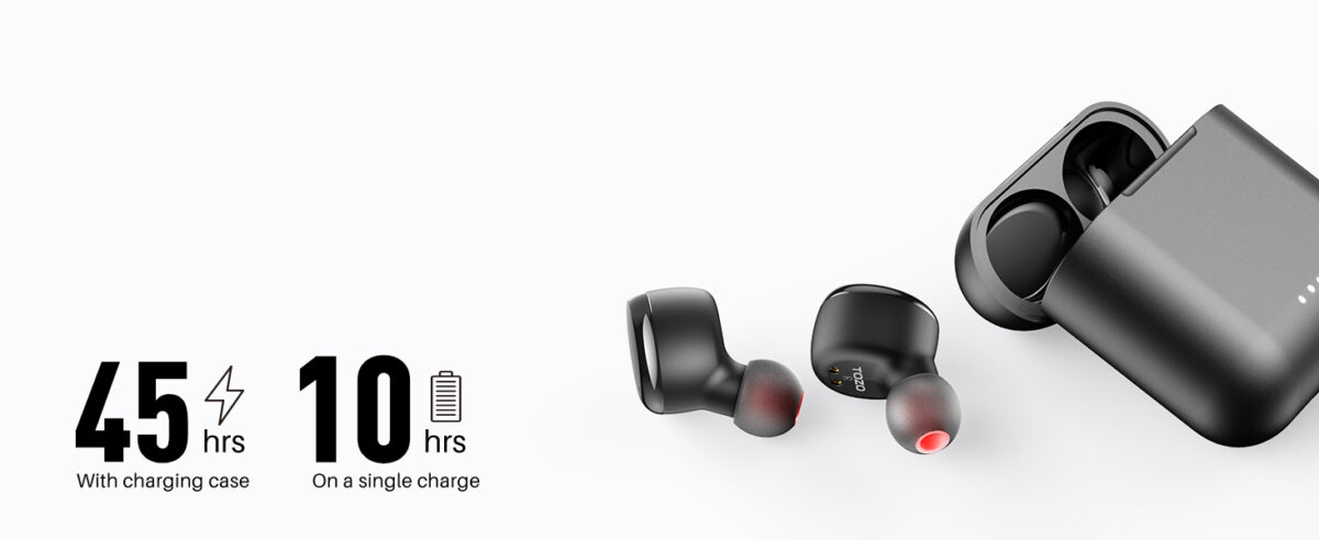 TOZO T6 Wireless Earbuds, Bluetooth 5.3 Ear Buds, Stereo Sound in Ear Headphones, 50 Hours Playtime, Wireless Charging Case, APP Customizable EQs, IPX8 Waterproof Earphones - Image 10